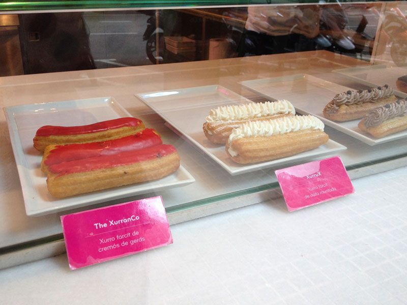 Churros-rellenos-churrería-comaxurros barcelona