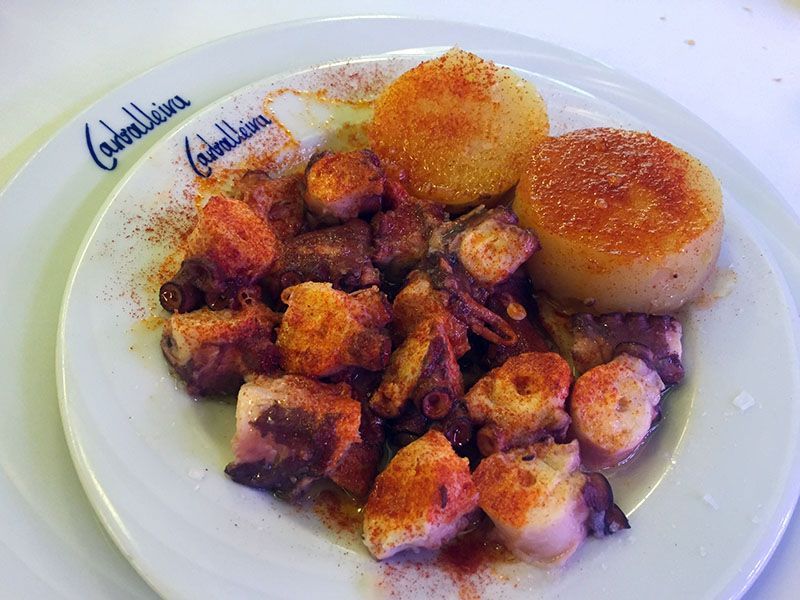 pulpo a la gallega restaurante carballeira barcelona